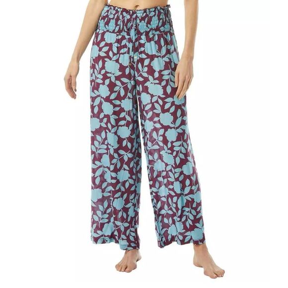Kate Spade New York Women's Geranium Grove Wide Leg Cover Up Pants SZ M NWT - Picture 1 of 8